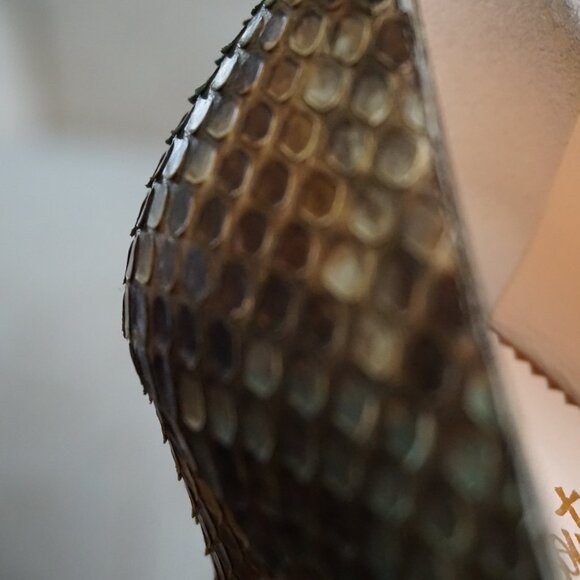 AUTHENTIC Christian Louboutin Very Prive 120 Python Cut Out - Picture 5 of 7